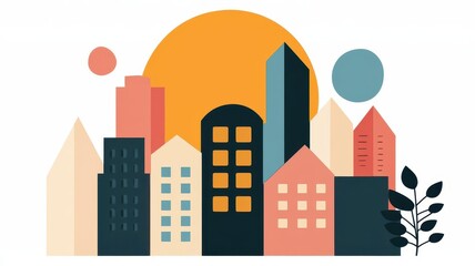 Real estate market forecast infographic, presenting key trends such as housing affordability, regional demand shifts, and economic factors influencing the market