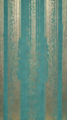 A vibrant turquoise background with soft gold accents subtly woven into the design, evoking a sense of luxury and tranquility
