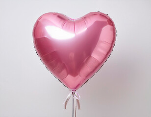 A heart-shaped party balloon for Valentine's Day. High image quality
