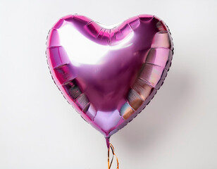 A heart-shaped party balloon for Valentine's Day. High image quality