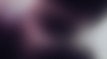 Gray magenta grainy background, dark wave color flow abstract noise texture poster, banner header cover backdrop design