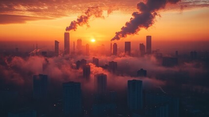 Air pollution and unusual clouds, a troubling and fascinating atmospheric phenomenon