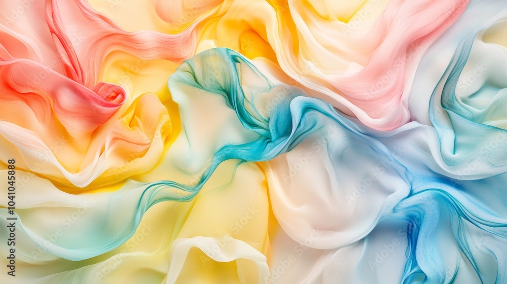 Aufkleber abstract colorful waves background vibrant design with wavy lines and patterns