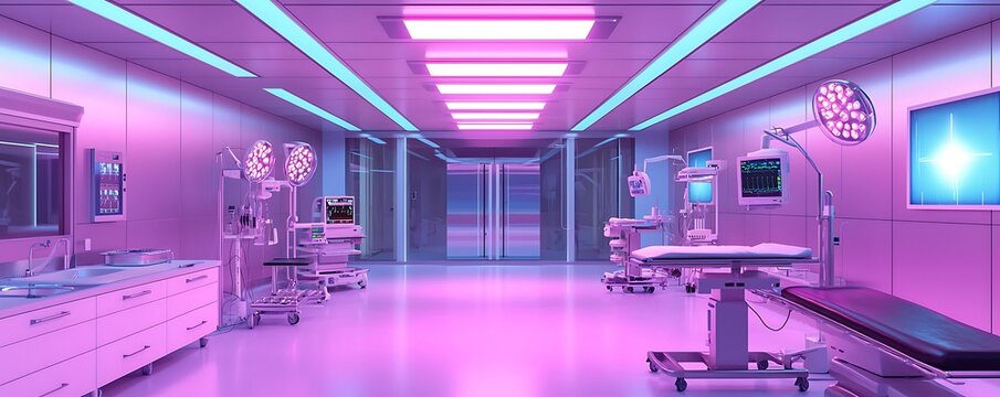 High-tech sterilization of surgical instruments using ultraviolet and plasma methods.