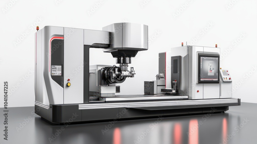 Poster the 5-axis cnc mills machines for design configuration that utilizes a swivel head machine table and