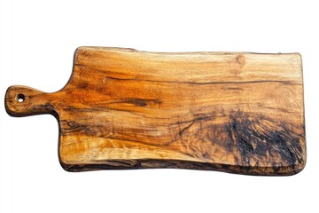 Wooden Cutting Board on White Surface