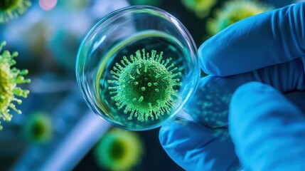 Pathogen research in high-security labs, ensuring safe, controlled environments for studying deadly microbes.