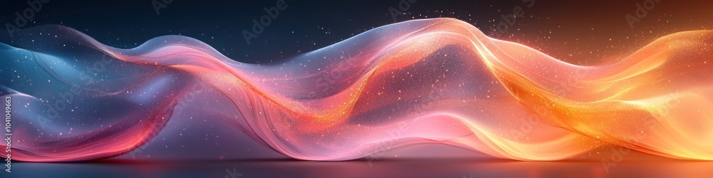 Poster abstract waves of color flowing in a smooth, dynamic composition.