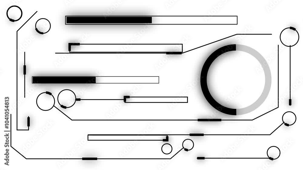 Poster computer to computer data transfer animation system. important files transfer