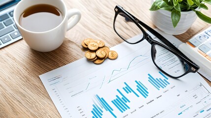 Comprehensive Financial Report Showcasing Critical Business Data and Statistics Through Visually Compelling Bar Charts for Effective Corporate Analytics and Decision Making