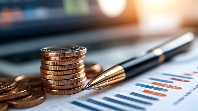 Detailed statistical report showcasing comprehensive financial data analysis with bar charts graphs and other data visualization elements to provide insights and inform business decisions
