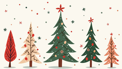 Decorated Christmas Trees