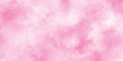 brush painted watercolor abstract painting background, fresh and blurry pink, abstract color pink texture background on black canvas with smoke, Soft and cloudy watercolor stain of pink paint texture.