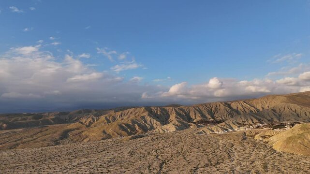 Aerial View of East Indio Hills, Coachella Valley, Riverside County, California
