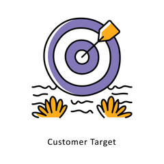 Customer target isometric stock illustration. EPS File stock illustration