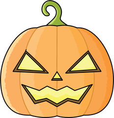 Halloween jack o lantern