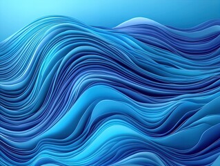 Obraz premium Fluid Serenity: An Artistic Blue Waterfall Interpretation Perfect for Sporty Interiors - Elevate Your Space with Dynamic Motion and Tranquil Vibes!