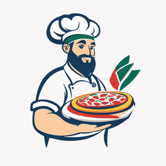 Italian pizza chef