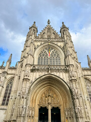 Fototapeta premium Church of our lady of victories at the sablon in Brussels, Belgium