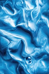 Obraz premium Blue Liquid Texture Close Up