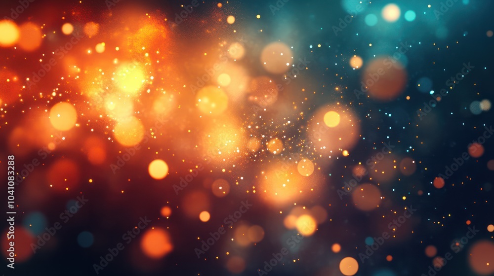 Aufkleber the background was a defocused, colourful blend of glowing light and blurred bokeh, creating an abst