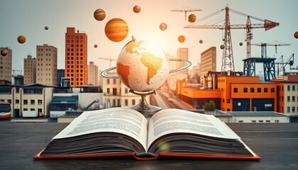 International day of education in cartoon style