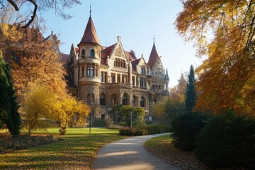 Obraz premium Building with Tower