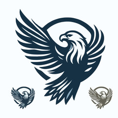 Fototapeta premium Eagle bird logo design vector