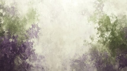 Abstract Green and Purple Watercolor Texture Background