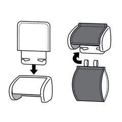 TOILET PAPER HOLDER AND COVER