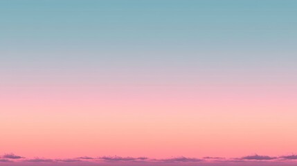 Naklejka premium Pastel Pink and Blue Sunset Sky Background