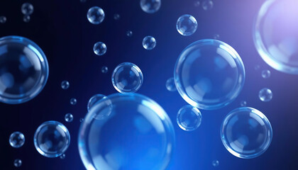 Captivating Small Bubbles Gently Floating