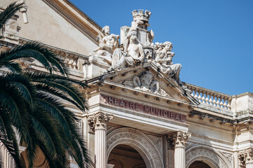 Toulon, France - July 10, 2024 : The old city centre of Toulon, southern France