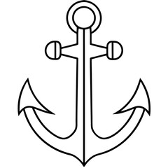 anchor on white background