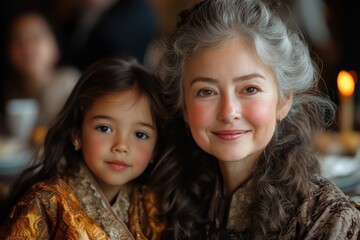 Fototapeta premium Multicultural family gatherings, blending traditions from around the world into one celebration