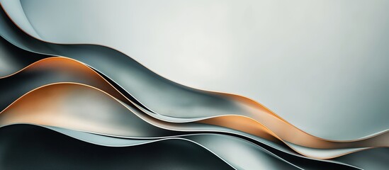 Obraz premium Color Waves in Serene Abstract Art