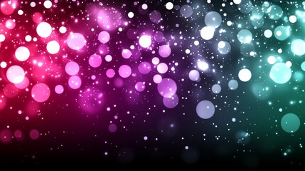 Abstract Pink and Teal Bokeh Lights Background