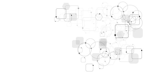 Abstract technology and science background design.