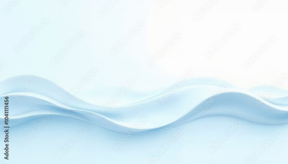 Aufkleber Abstract blue background with smooth wave. Simple soft blue wavy vector. Modern clean gradient design. Minimal light blue graphic pattern. abstract soft blue background with smooth lines and waves 