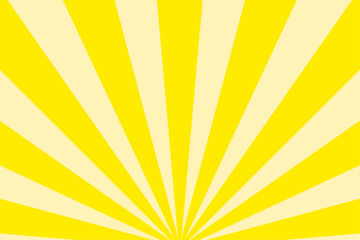 黄色の集中線が扇状に広がるイメージ背景