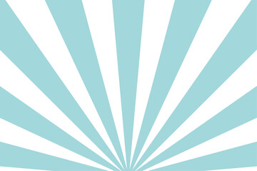 水色の集中線が扇状に広がるイメージ背景