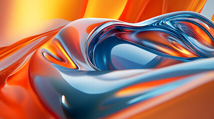 Abstract waves flowing in the background