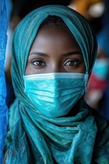 Naklejka premium Strengthen pandemic preparedness among healthcare workers, ensuring global health security