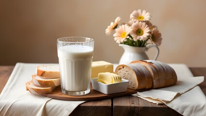 World Milk Day , milk glass illustration , Generative AI