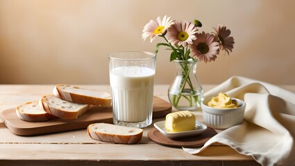 World Milk Day , milk glass illustration , Generative AI