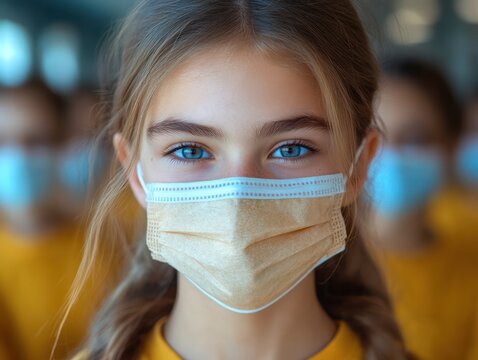 Promote face masks for teachers and students, focusing on comfort and long-term wear