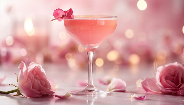 Un cocktail de rose