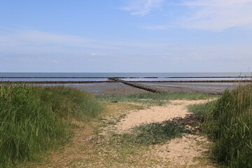 Blick auf die K&uuml;stenlandschaft der Insel Sylt bei Keitum