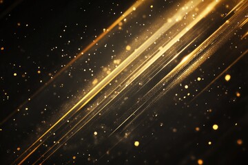 Obraz premium A dark background with warm golden lights
