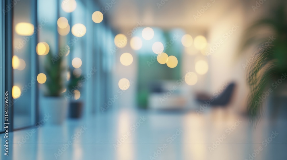 Poster 3d rendering of a blurred background ideal for an abstract illustration related to living room conce